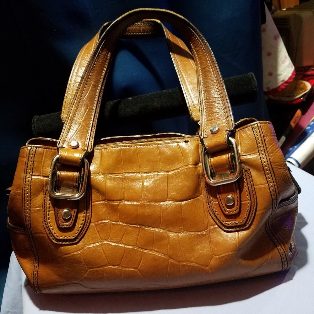 Fossil Alligator Shoulder Bag